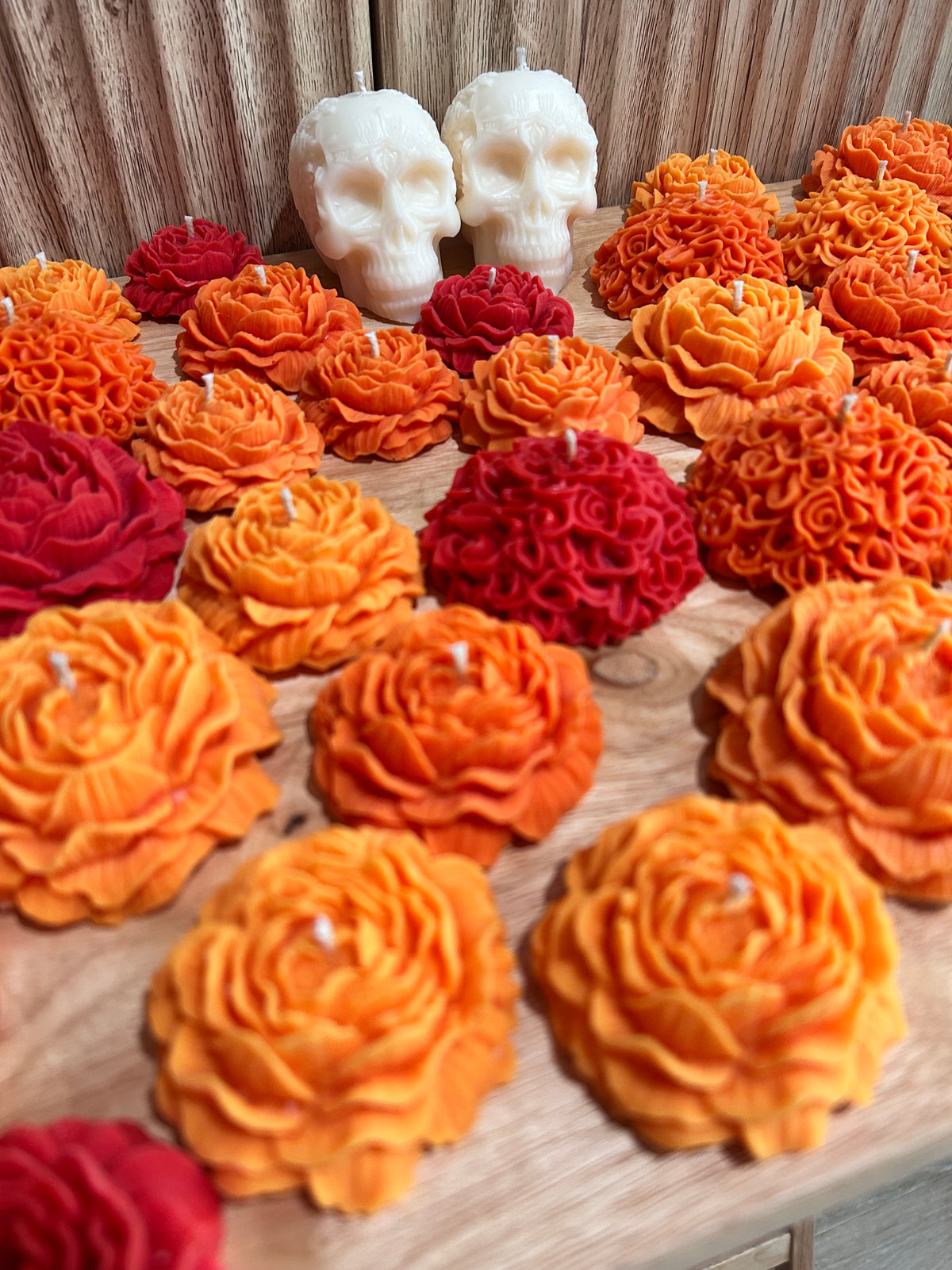 Mixed Cempasúchil flowers