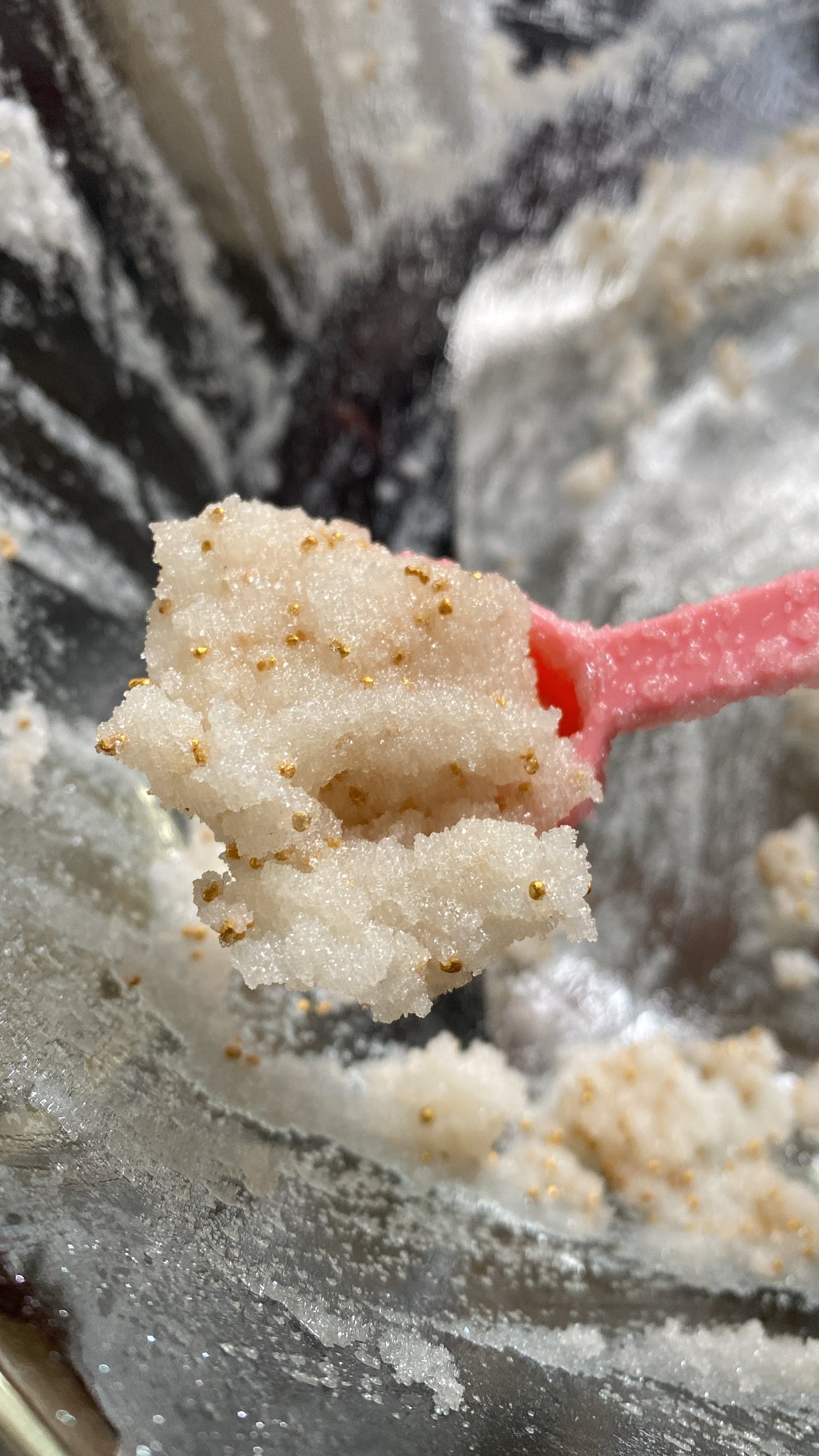Gold sugar scrub