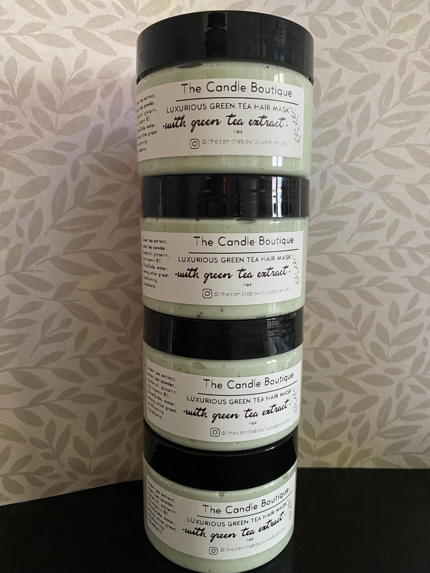 Luxury green tea hair mask