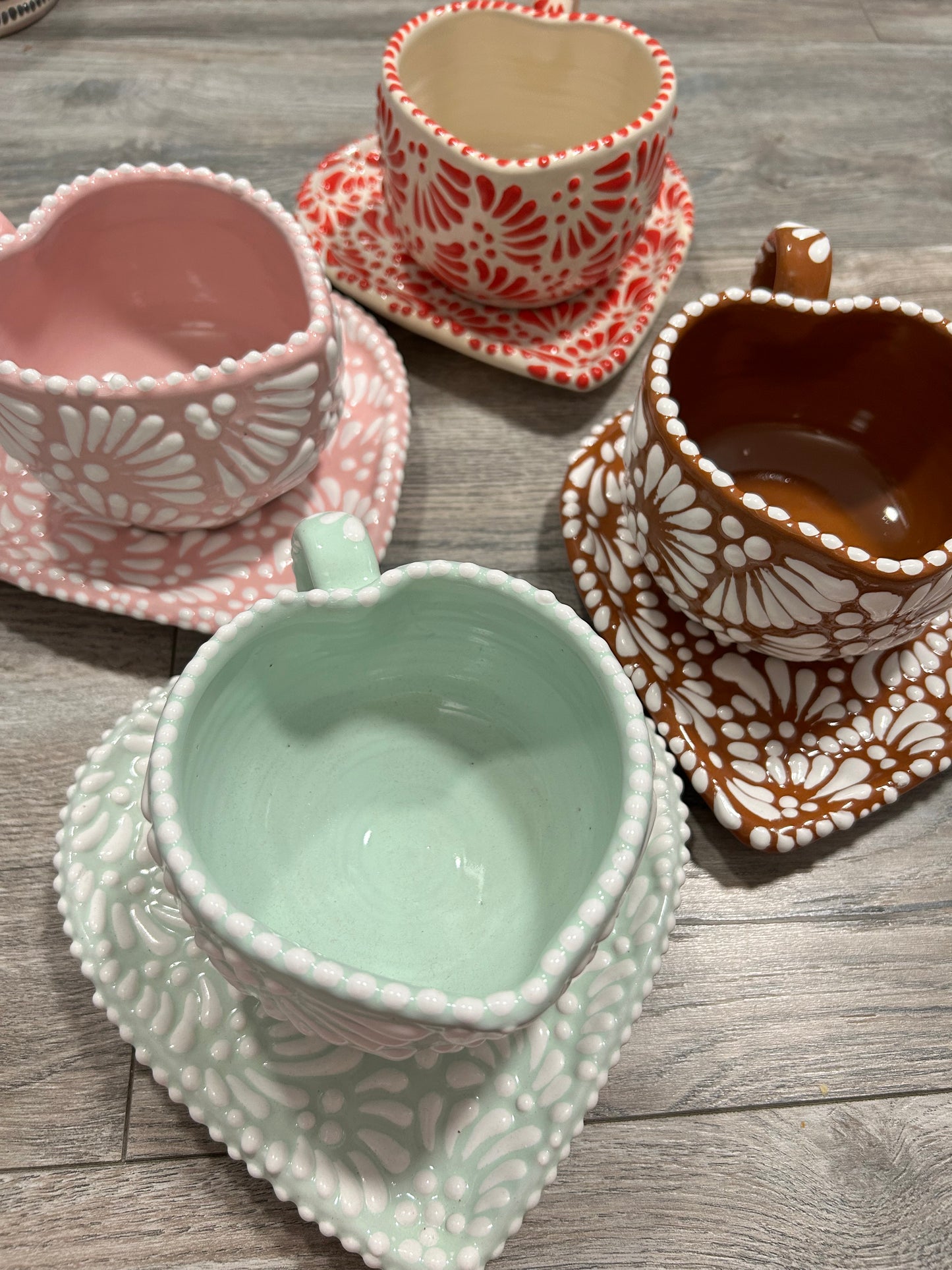 Heart mug set