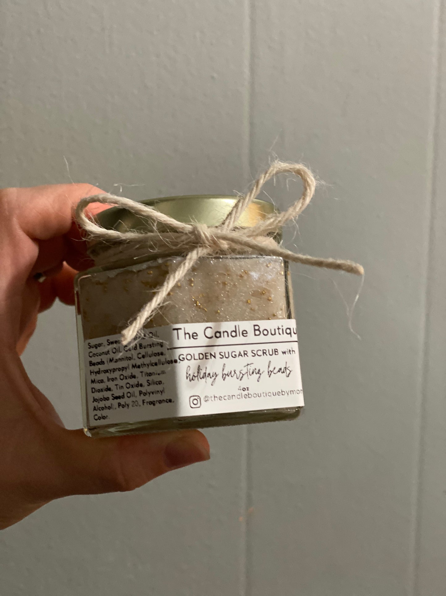 Gold sugar scrub
